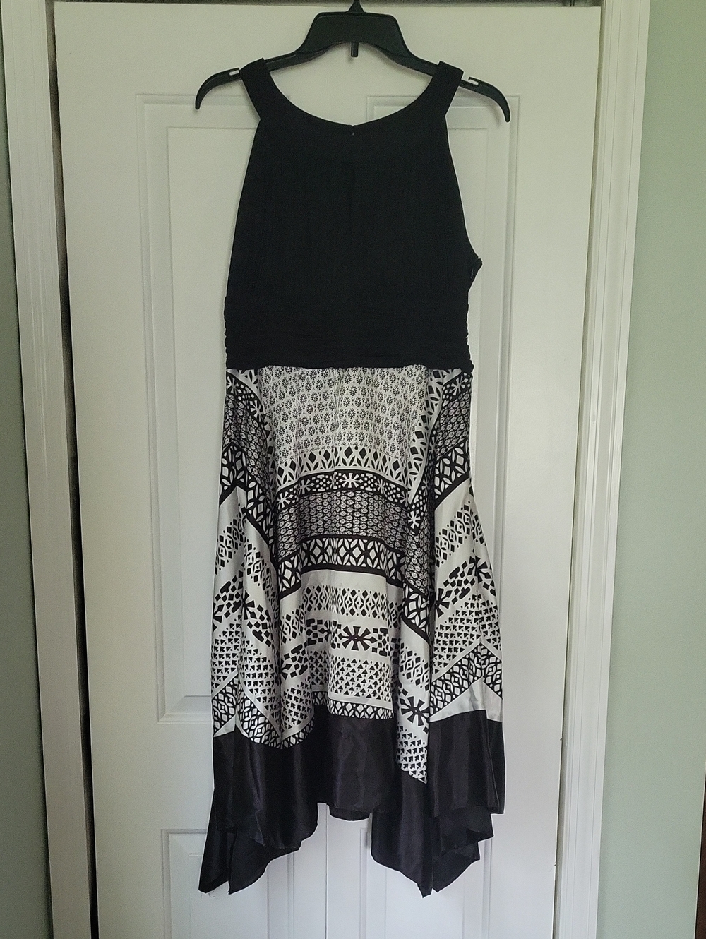 Black & White Patterned Dress By MELROSE